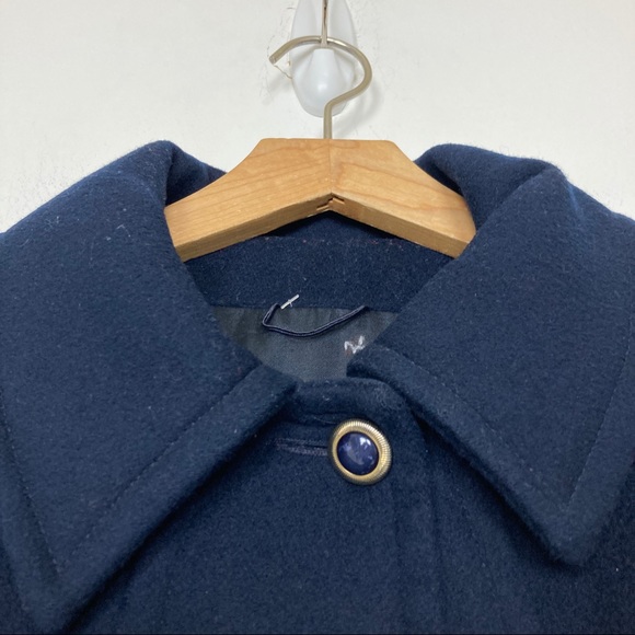 Vintage Navy Blue Wool Pea Coat - Picture 6 of 14